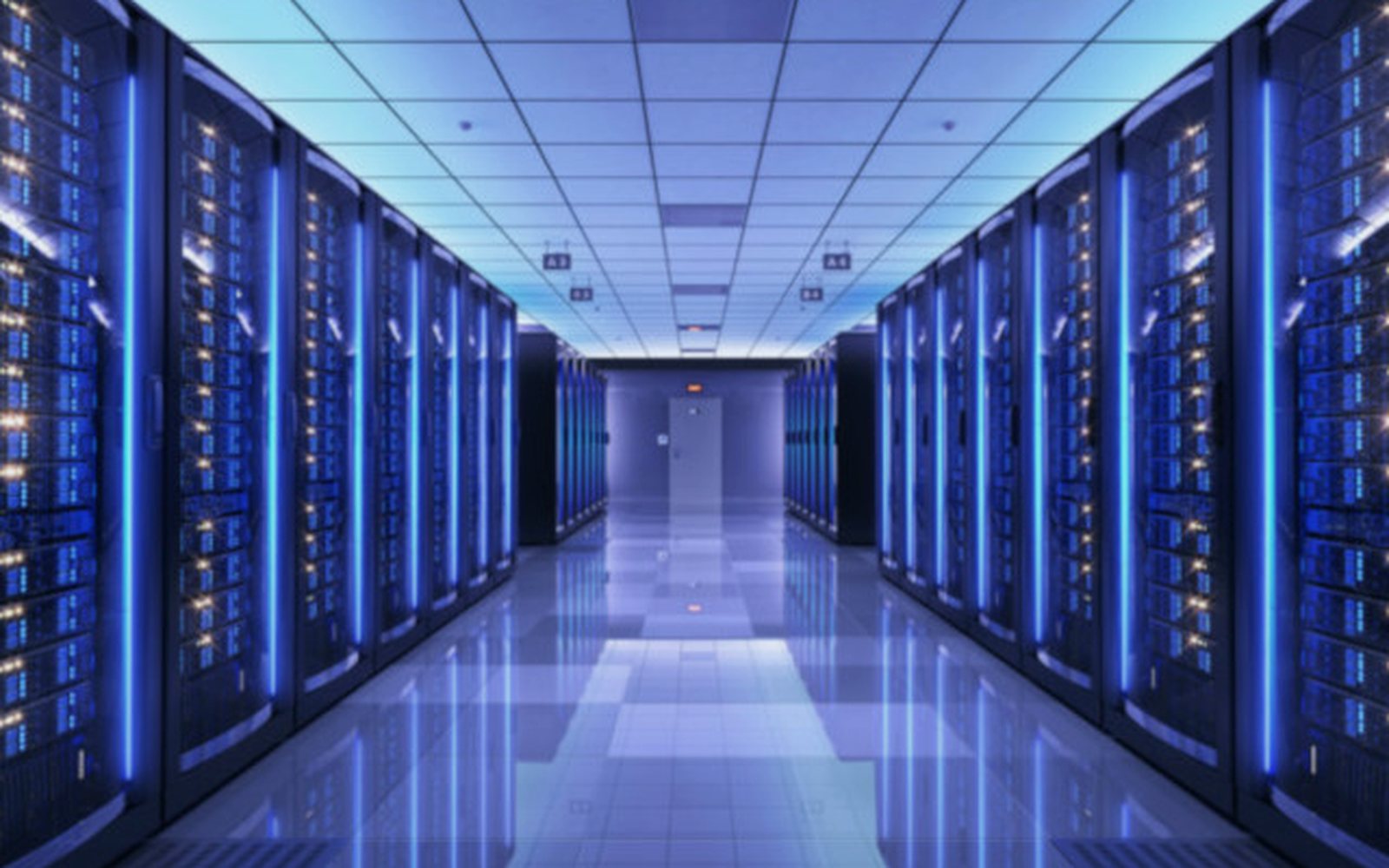 Pasillo de racks del data center